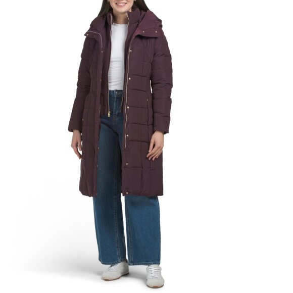 COLE HAAN Merlot Down Filled Heavyweight Coat - Picture 1 of 2